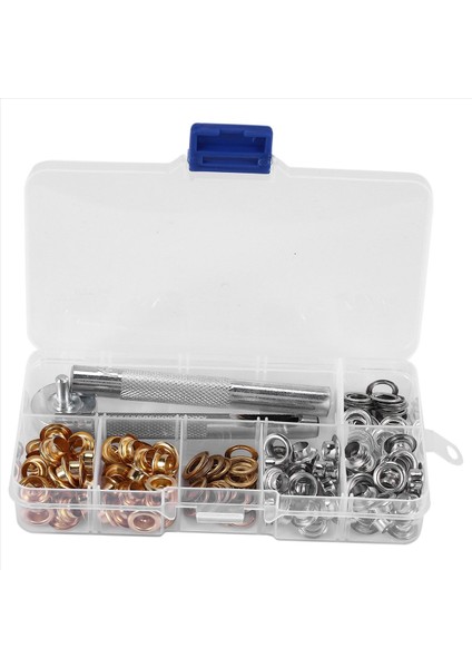 100 Set 1/4 Inç Grommet Kit Gromets Gözetleri 3 Adet ile Takım Kiti Takma Kiti 2 Renk (Yurt Dışından) modelleri