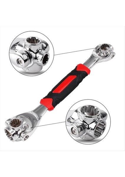 52 1 Soket Anahtarı Paslanmaz Çelik Profesyonel Çok Fonksiyonlu Dönen Aletler 360 Derece Döner Anahtar (Yurt Dışından) indirimleri