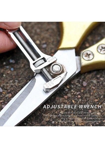 Mini Multorole Anahtarı Kompakt Çoklu Altyolu Çok Fonksiyonlu Bira Şişesi Açıcı Kamp Yürüyüş B&#39 Yi Onarmak Için Mini Spanner (Yurt Dışından) fırsatları