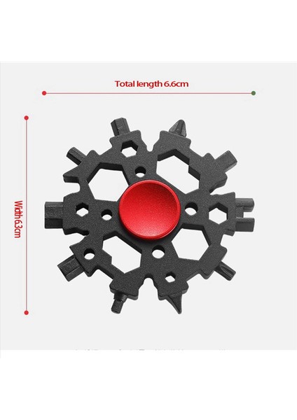 2x 22 22 Kar Tanesi Çok Elçisi Karbon Çeliği Kar Tanesi Standart Multool Men Için Kar Tanesi Anahtarı 1 Adetleri B (Yurt Dışından) modelleri