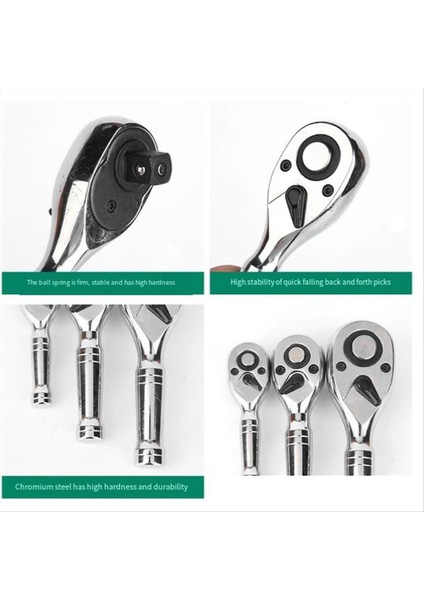 1/4in 3/8in 1/2in Mini Cırcır Anahtarı 72 Diş Spanner Taşınabilir Tork Anahtarları Hızlı Soket Cırcır Anahtar El Aletleri (Yurt Dışından) fiyatları