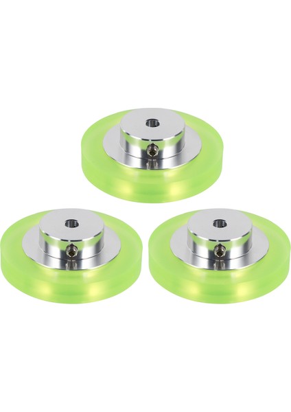 Döner Kodlayıcıyı Ölçmek Için 3x 200MM Alüminyum Poliüretan Endüstriyel Kodlayıcı Tekerlek Ölçüm Tekerleği (Yurt Dışından)
