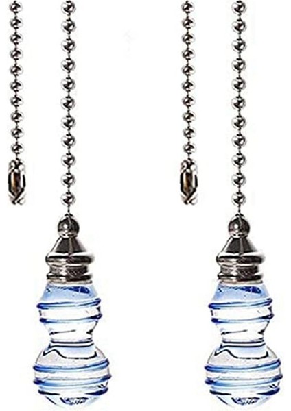 Fan Uzantı Zincir Kemeri ile Dekore Edilmiş Mavi Kolye 14 Inç (Yaklaşık 35 6 Cm) 3 2 mm Çapında Boncuklu Bilyalı Kolye (Yurt Dışından)