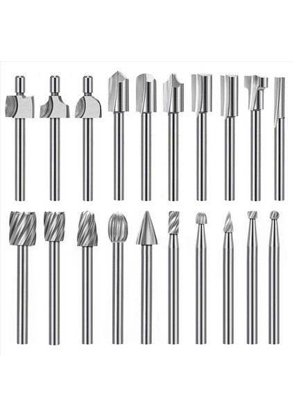 40PC Hss Yönlendirici Karbür Gravür Bitleri Dremel Yönlendirici Bit Seti 1/8 Inç (3mm) Shank Dremel Proxxon Döner Araçlar (Yurt Dışından) fiyatları