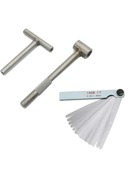 3 Pcs Motosiklet Motor Valf Vidası Ayar Ayar Gösteren Aracı + Feeler Gauge (Yurt Dışından)