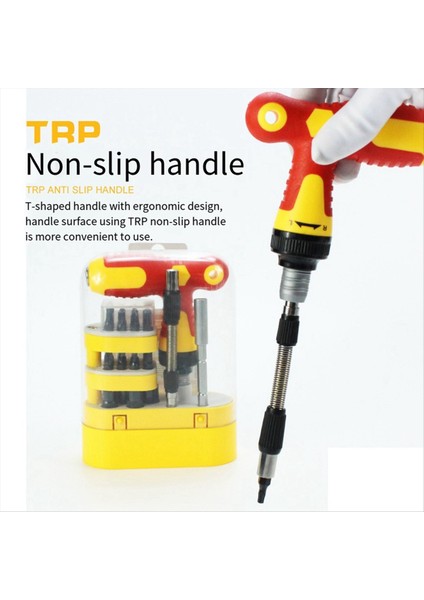 T Şeklinde Çift Yönlü Cırcır Tornavida Seti Teleskopik Çok Açılı Bakım Tornavida Kombinasyon Aracı Seti (Yurt Dışından) indirimleri