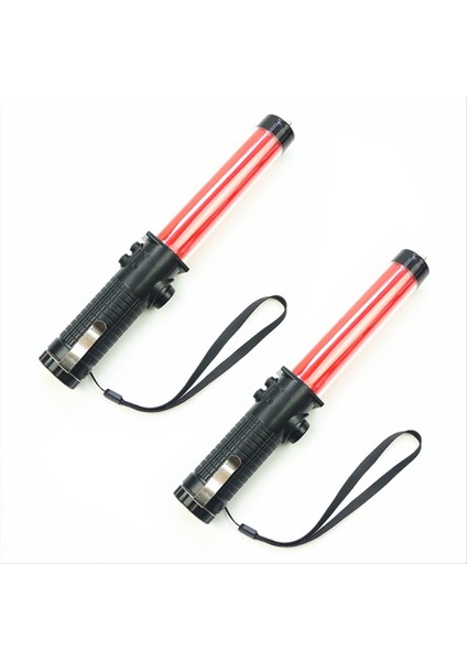 Trafik Batonları Trafik Kontrol Çubuğu Güvenlik Hafif Batonlar Park ve Havaalanları Için Sinyal Batonları 30 cm 2 Adet (Yurt Dışından)