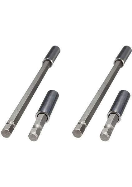 4pcs 1/4 Inç Altıgen Manyetik Bit Tutucu 60/150MM Tornavida Çubukları Güç Uzatma Matkap Sürücüsü (Yurt Dışından)