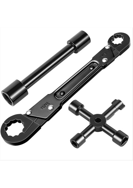 Açı Durdurma Anahtarı Kiti Sıhhi Tesisat Aletleri Açılı Anahtar Tesisatçı Anahtar Durdurma ve Besleme Somunu Tesisatları Için Anahtar (Yurt Dışından)