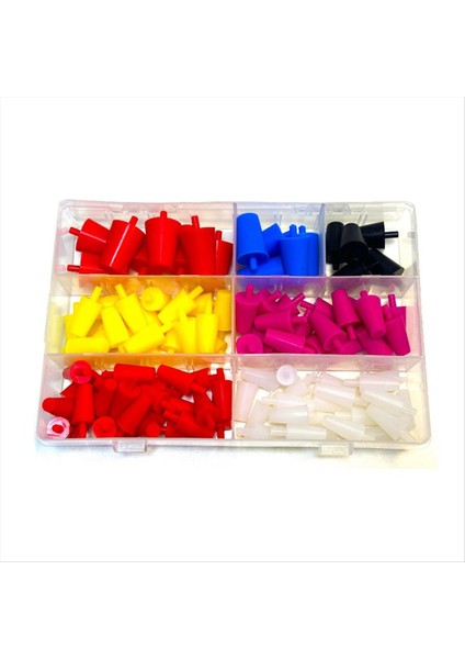 100 Adet Silikon Kauçuk Konik Fiş Ürün Yelpazesi Toz Boya Boyama Hidro Daldırma Sırasında Delikleri Maskelemek Için (Yurt Dışından)