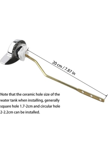 Tuvalet Tank Sifon Kolu Sapı Evrensel Yan Montaj Tuvalet Sapı Yedek Gezi Kolu Çoğu Tuvalet Virajına Uyuyor (Yurt Dışından) fırsatları