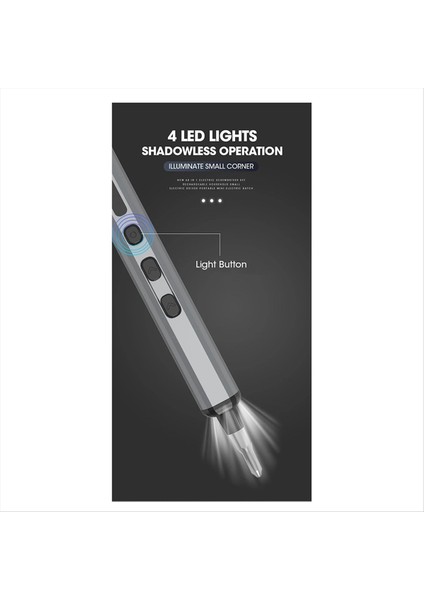 68 Inç 1 Kordonsuz Elektrik Tornavideri Seti Hassas Tornavida Set Vidalı Tiyatro Bitleri LED Işıkla Hızlı Şarj (Yurt Dışından) indirimleri