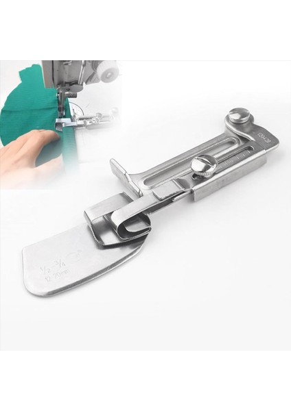 Dikiş Haddelenmiş Ayarlanabilir Genişlik Haddelenmiş Hemmer Ayağı Dikiş Makinesi Haddelenmiş Hem Bağlantı Hemming Aracı (15-25MM) (Yurt Dışından) fiyatları