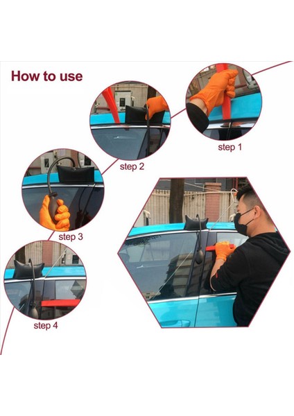 28 Adet Araba Kapısı Açık Kilidini Açma Aracı Kiti Kilitle Acil Durum Hava Pompası Evrensel Acil Durum Kiti Araçlar Için (Yurt Dışından) fırsatları