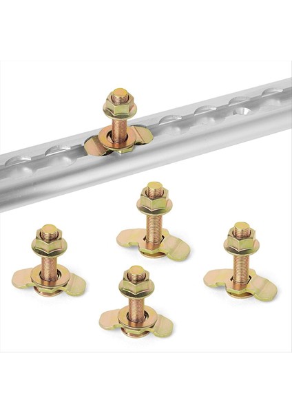 L Track Dişli Saplama Bağlantı Parçaları L Pist Rayları Altın ile Kullanılan L-Track Dişli Çift Saplama Pabucu Bağlantı Bağı Aşağı (Yurt Dışından) indirimleri