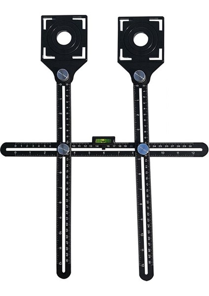 Çift Başlı Karo Açma Bulucu Çok Fonksiyonlu Fayans Tanrı Karo Açma Konumlandırıcısı (Yurt Dışından)