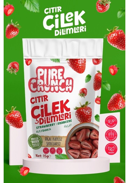 Purecrunch 5’li Karışık Paket –(Ahududu, Muz, Çilek, Böğürtlen, Incir) modelleri