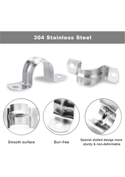 60 Paket M25 (1 Inç) Paslanmaz Çelik Rijit Boru Kayışı (Yurt Dışından) fırsatları