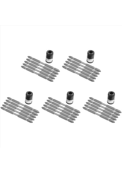 25PCS S2 Tornavida Bitleri Set 100MM Phillips Güçlü Mıknatıs Sürücü Çelik Çift Kafa Hex Shank Mıknatıslayıcı Halkası (Yurt Dışından)