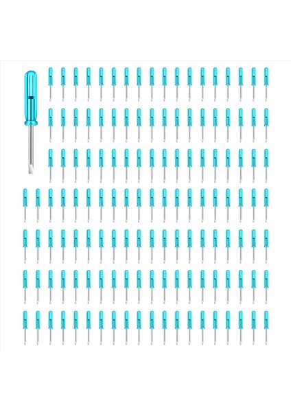 200PCS Mini Yuvalı Tornavida 2 0mm Düz Kafa Küçük Aletler Için 45MM Uzun (Yurt Dışından)