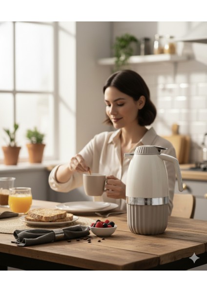 s 2 Litre Elegant Serisi Cam Termos / Bej | 12 saat sıcak, 24 saat soğuk muhafaza fiyatları