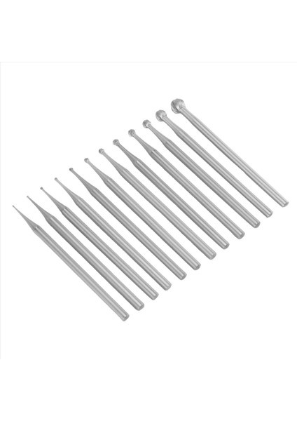 12PCS Yuvarlak Şekli Top Burr Seti - 3/32 Inç Şey Takı Yapımı Kırıklar Yuvarlak Top Şekli Gravür Bitleri (Yurt Dışından) fiyatları