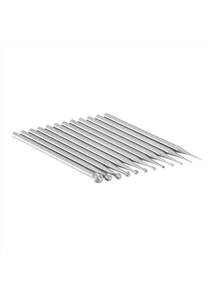 12PCS Yuvarlak Şekli Top Burr Seti - 3/32 Inç Şey Takı Yapımı Kırıklar Yuvarlak Top Şekli Gravür Bitleri (Yurt Dışından) modelleri