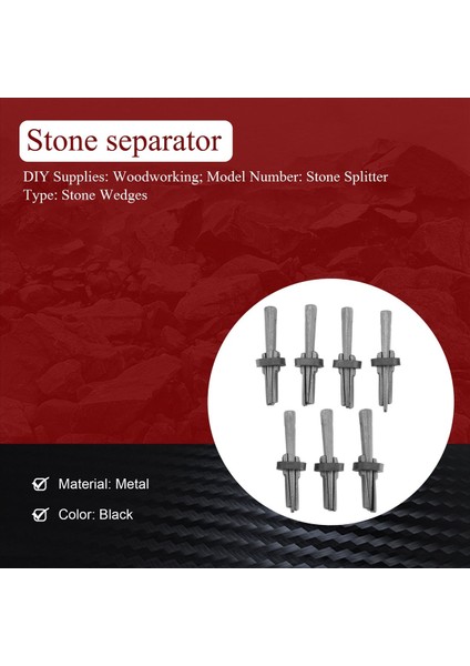 7 Yeni Taş Ayırıcı Set 9/16IN Metal Tapa Takozları ve Tüyler Şimler Beton Kaya Ayırma El Aracı (Yurt Dışından) fırsatları