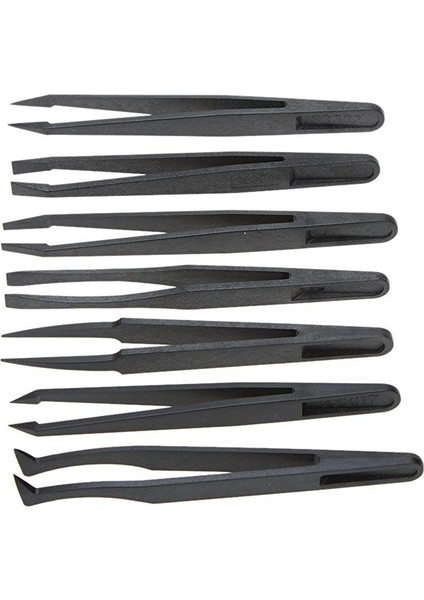 7pcs Siyah Plastik Antistatik Düz Dipli Üst Uç Cımbız El Aletleri Seti (Yurt Dışından) modelleri