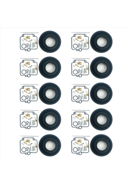 Suzuki DR350 GOOSE350 Tek Silindir Motoru Mikuni BST40 Için 10X Motosiklet Karbüratör Onarım Kiti Tek Silindir Karbonhidrat (Yurt Dışından)