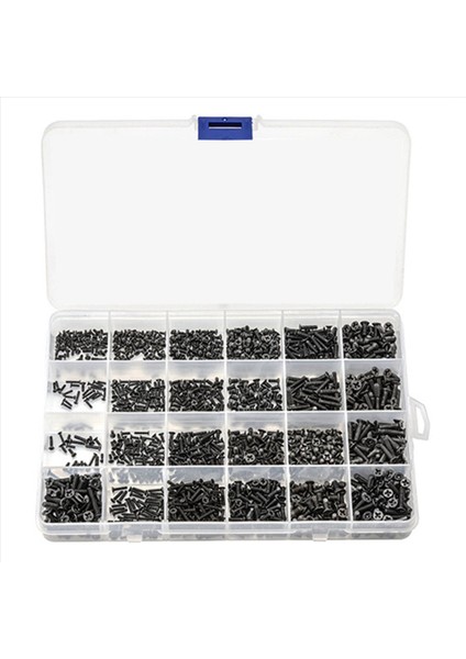 1440PCS Counterunk Düz Head Mini Vida Seti M1 4 M1 7 M2 M2 5 M3 Karbon Çelik Bilgisayar Defter Dizüstü Bilgisayar Vidaları Kiti (Yurt Dışından) fiyatları
