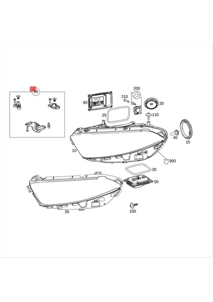 1paır Farlıght Onarım Karakları Mercedes Benz A Cla Sınıfı W177 W118 2018-2022 A1778201701 A1778201801 Sabit Pençe (Yurt Dışından) fırsatları