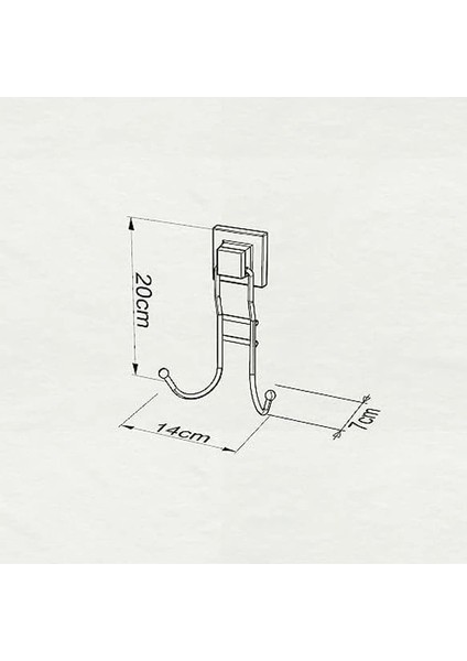 Banyo Havlu Askısı 2 Kancalı Paslanmaz Siyah Easyfix modelleri