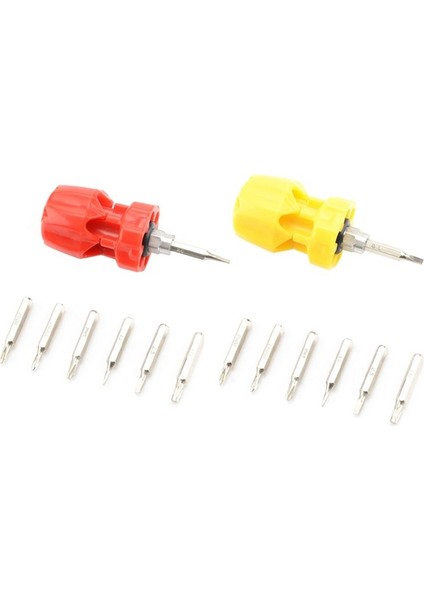 2pcs 6 Arada Çok Fonksiyonlu Tornavida Set El Aletleri Tornavida T-Head Çok Spesifikasyon Tornavida (Yurt Dışından)