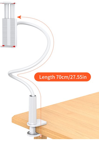 Yeni Tembel Cep Telefonu Tutucu Spiral Taban Yatak Masaüstü Tembel Sihirli Başucu Cep Telefonu Tablet Tutucu (Yurt Dışından)