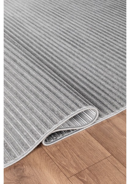 Nevada Koleksiyonu Vl Modern Ince Kesme Oturma Odası ve Salon Halısı 8270 Gri modelleri