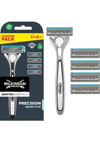 Quattro Tıraş Bıçağı 1 Sap + 5 Yedek Kartuş fiyatları
