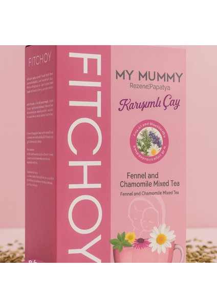 Fitchoy - Rezene & Papatya Çayı 90 gr x 45 Adet (Biberiye Ilaveli)