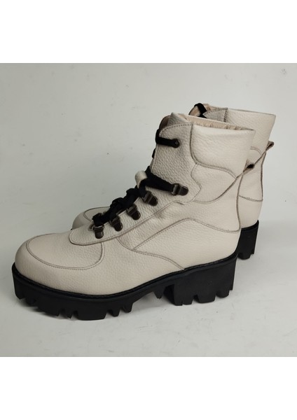 Kadın Hakiki Deri Eva Taban Bej Floter Bot fiyatları