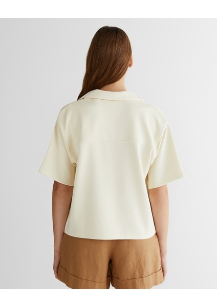 Kadın Krem Logolu Polo 42425114T.130 fiyatları