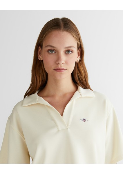 Kadın Krem Logolu Polo 42425114T.130 fırsatları