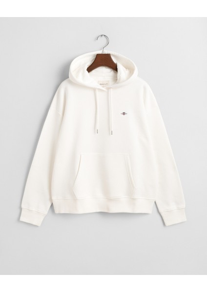 Kadın Beyaz Relaxed Fit Kapüşonlu Sweatshirt 4201413.113 indirimleri