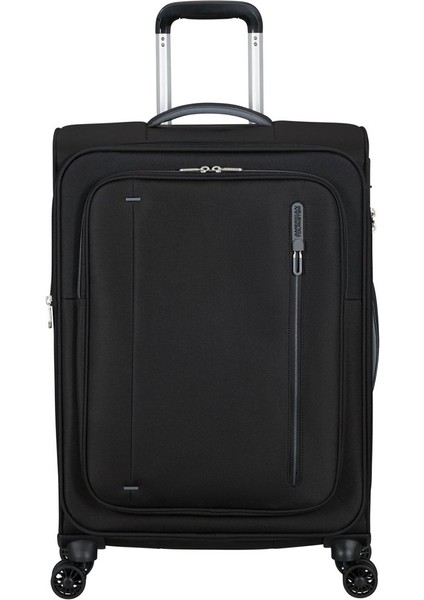 Siyah Cloudrider 4 Tekerlekli Orta Boy Valiz 67 cm
