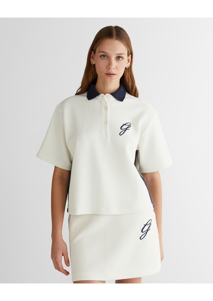 Kadın Krem Logolu Polo 42425115T.113