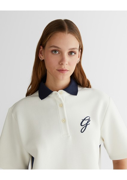 Kadın Krem Logolu Polo 42425115T.113 fırsatları