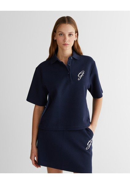 Kadın Lacivert Logolu Polo 42425115T.433