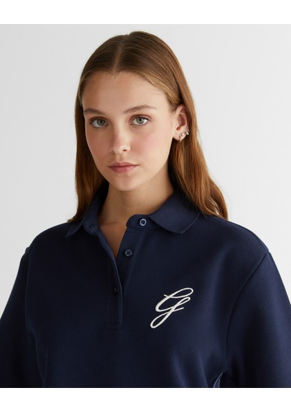 Kadın Lacivert Logolu Polo 42425115T.433 fırsatları