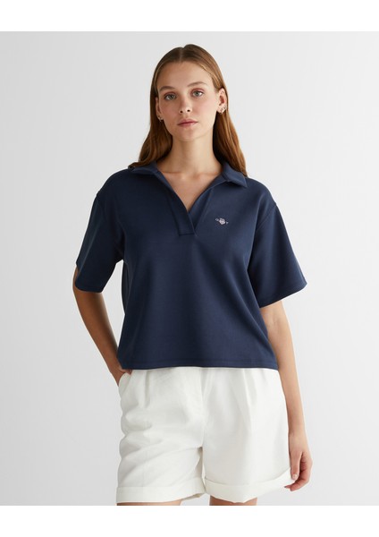 Kadın Lacivert Logolu Polo 42425114T.433