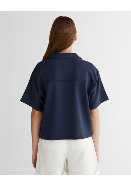 Kadın Lacivert Logolu Polo 42425114T.433 fiyatları