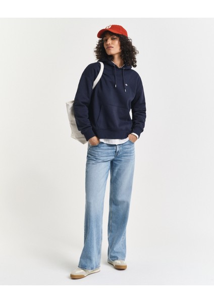 Kadın Lacivert Relaxed Fit Kapüşonlu Sweatshirt 4201413.433 fiyatları